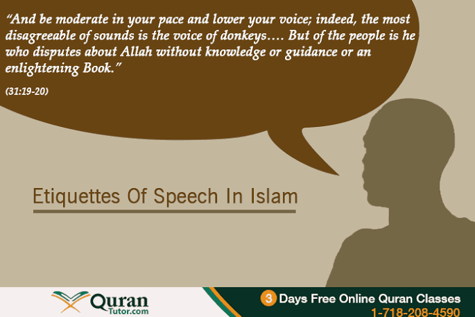 Islamic etiquettes of Speech