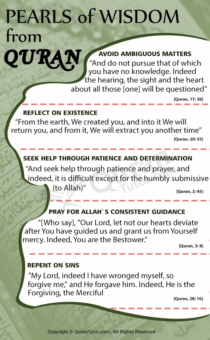 Golden Words from teachings of Quran
