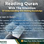 Quran Reading and Seeking Knowledge