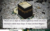 Dhul hijjah blessed days